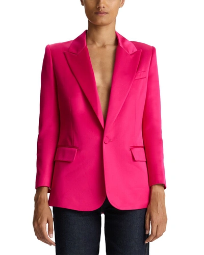 A.l.c Davin Ii Tailored Satin Jacket In Pink