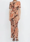 BEC & BRIDGE AVERIL TEE MAXI DRESS IN GLITCH FLORAL