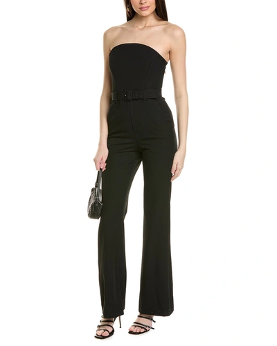 A.l.c Kate Strapless Straight-leg Jumpsuit In Black