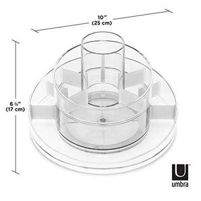 Umbra Cascada Makeup Organizer In Transparent