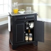 Crosley Furniture Lafayette Black/white Granite Top Portable Kitchen Island/cart
