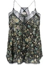 ZADIG & VOLTAIRE CHRISTY BALI FLORAL-PRINT SILK TOP