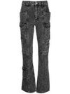 Isabel Marant Distressed-effect Denim Jeans In Black
