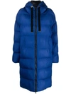 LORENA ANTONIAZZI HOODED ZIP-UP PADDED COAT