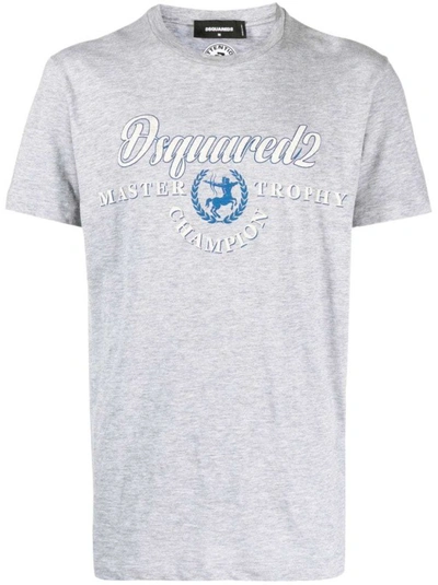 Dsquared2 Logo-print Cotton-blend T-shirt In White