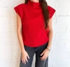 LE LIS REECE SWEATER VEST IN RED