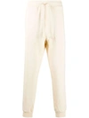 Nanushka Cream Logo-embroidered Track Pants In Neutrals