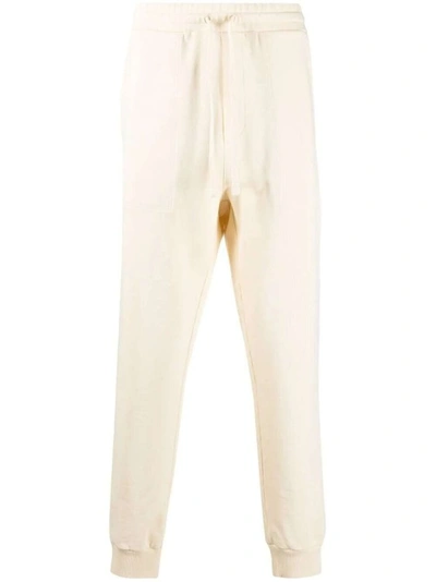 Nanushka Cream Logo-embroidered Track Pants In Neutrals