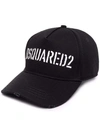 Dsquared2 Embroidered Logo Cap In Black
