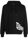 DSQUARED2 LOGO-PRINT COTTON HOODIE FROM