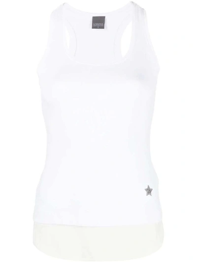 Lorena Antoniazzi Star-print Detail Tank Top In White