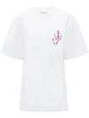 Jw Anderson White Cotton T-shirt In White