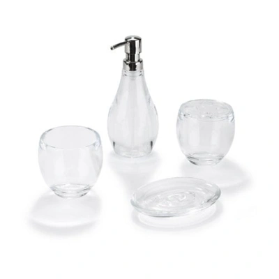 Umbra Droplet Tumbler, Clear In Silver