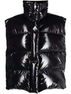 MSGM GLOSSY PADDED ZIP-UP GILET