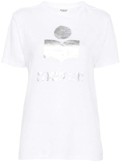Isabel Marant Étoile Zewel Linen T-shirt In White