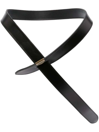Isabel Marant Logo Plaque Belt In Black