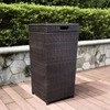 Crosley Furniture Palm Harbor Outdoor Wicker Trash Bin