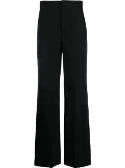 Isabel Marant Pressed-crease Wide-leg Trousers In Black