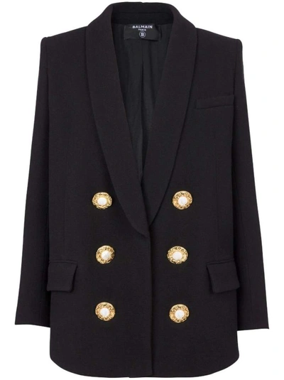 BALMAIN BUTTON-FASTENING DOUBLE-BREASTED JACKET