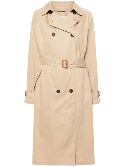 Isabel Marant Edenna Double-breasted Trench Coat In Neutrals