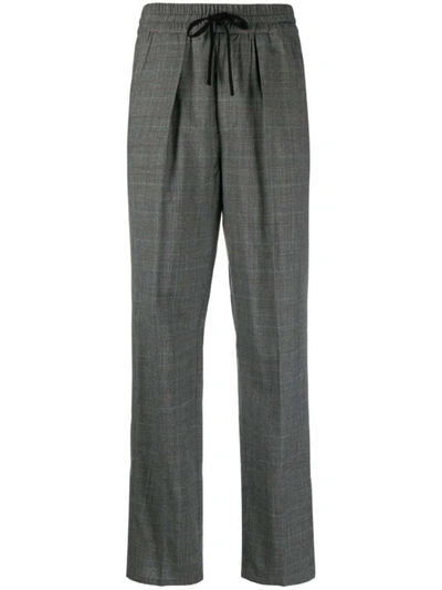 ISABEL MARANT ÉTOILE ISABEL MARANT ÉTOILE ASH GREY PRISKA HIGH-WAIST PLAID TROUSERS