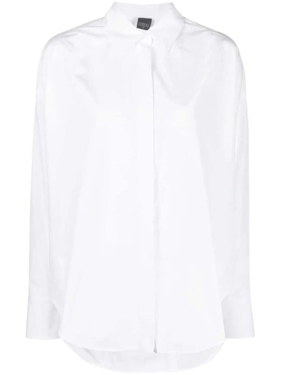 Lorena Antoniazzi Oversize Cotton Shirt In White