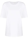 ALEXANDER WANG WHITE RUBBERISED LOGO COTTON T-SHIRT