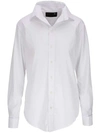 R13 Button-down Long-sleeved Shirt In White