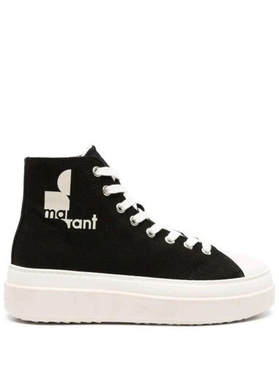 Isabel Marant Austen Logo-print Trainers In Black