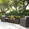 Crosley Furniture Palm Harbor 3-piece Outdoor Wicker Chat Set
