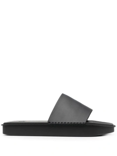 Y-3 Stud-detail Slides In Black