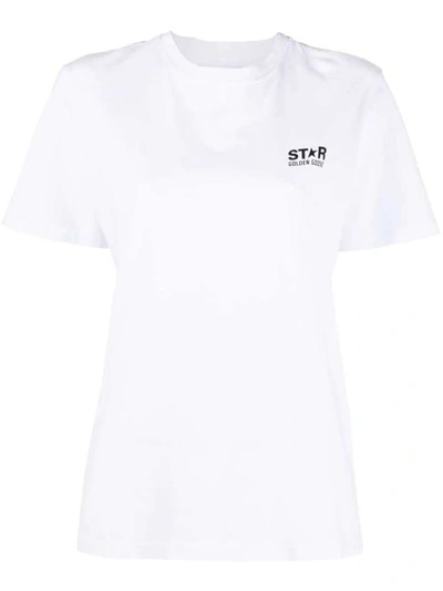 Golden Goose Star-print Short-sleeved White/black T-shirt