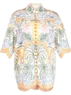 ZIMMERMANN GRAPHIC-PRINT CUT-OUT TOP
