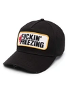 Dsquared2 Logo-patch Cotton Baseball Cap In Black