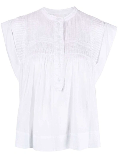 Isabel Marant Étoile Leaza Sleeveless Shirt In White
