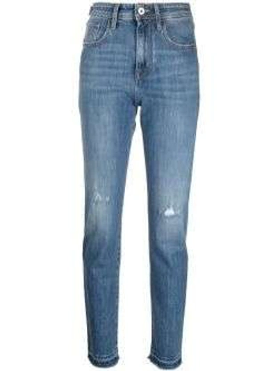 Jacob Cohen Straight-leg Distressed Jeans In Blue