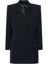 Isabel Marant Fevim Wool Double-breasted Blazer In Black