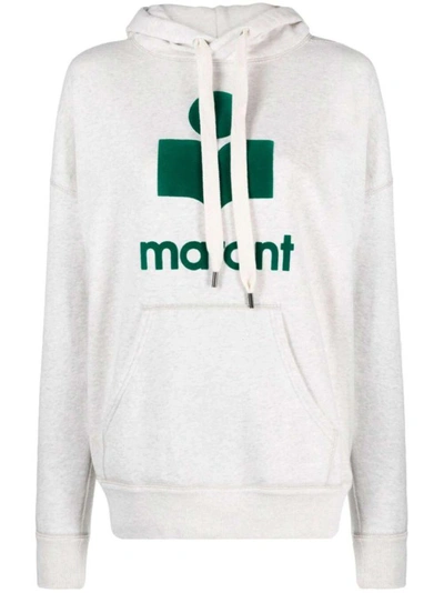 Isabel Marant Étoile Mansel Jersey Hoodie In White