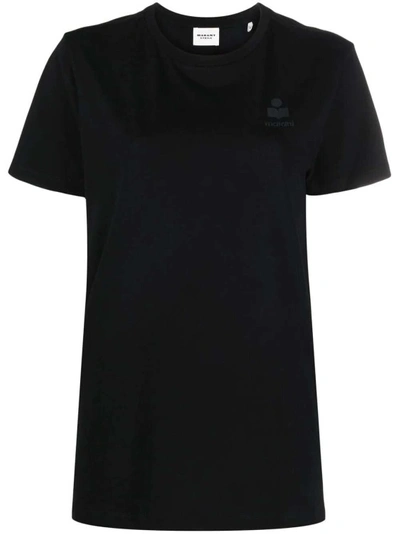Isabel Marant Étoile Logo-print Short-sleeve T-shirt In Black