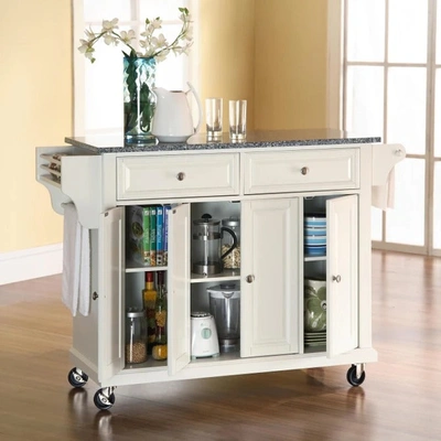 CROSLEY FURNITURE FULL SIZE GRANITE TOP KITCHEN CART