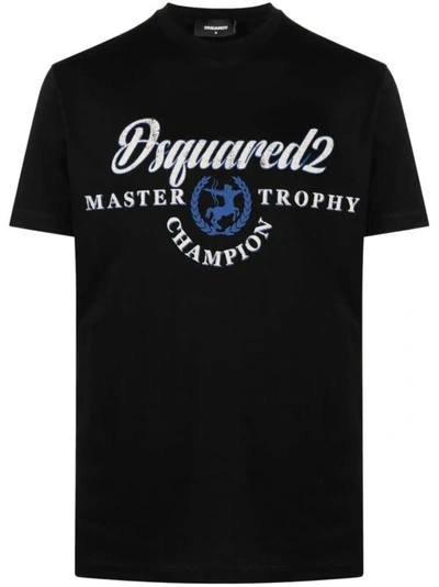 Dsquared2 Logo-print Black Cotton T-shirt