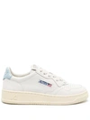 AUTRY LIGHT BLUE MEDALIST LEATHER SNEAKERS
