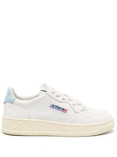 Autry Medalist Low Leather Sneakers In Blue