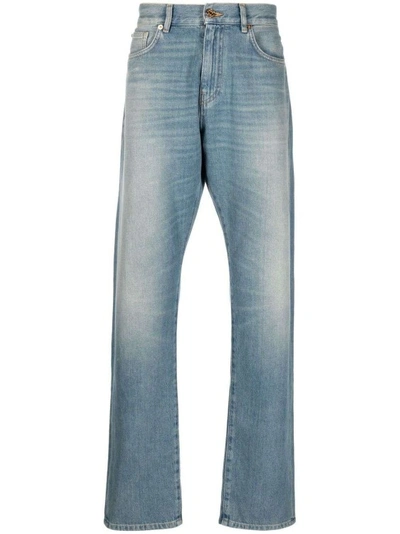 Versace Pantalone-33 Nd  Male In Blue