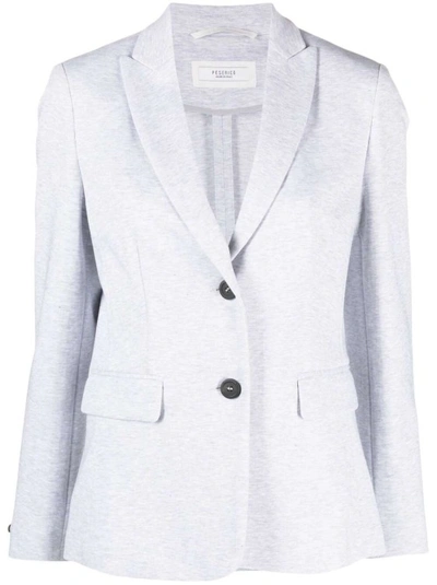 Peserico Single-breasted Blazer In White