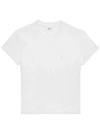 Ami Alexandre Mattiussi Ami Paris Logo-embroidered Cotton T-shirt In White