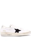Golden Goose Stardan 10283 Logo-embossed Leather And Mesh Low-top Trainers In Neutrals