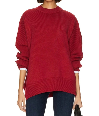Free People Easy Street Tunic In Cherry In Red