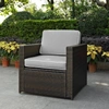 Crosley Palm Harbor Outdoor Wicker Arm Chair With Cushions