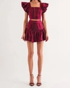 Sofie The Label Hailey Cognac Skirt In Red In Red